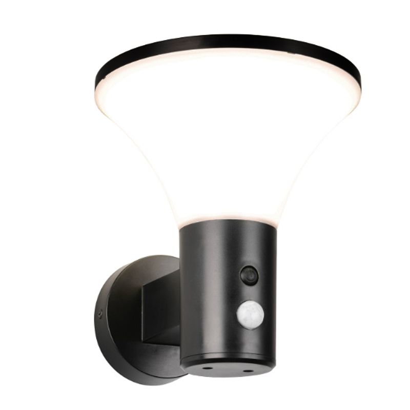 Czarny kinkiet solarny zewnętrzny nowoczesny, Nebahat, 3W, 4000K LED, IP44