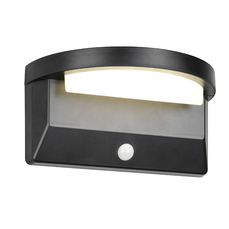 Czarny kinkiet solarny zewnętrzny nowoczesny, Neelam, 8W, 4000K LED, IP44 Czarny kinkiet solarny zewnętrzny nowoczesny, Neelam, 8W, 4000K LED, IP44