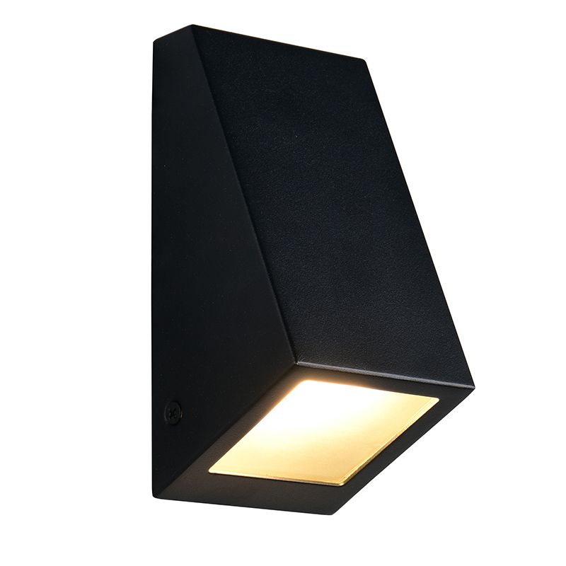 Czarna lampa zewnętrzna nowoczesna, Orkun, IP44