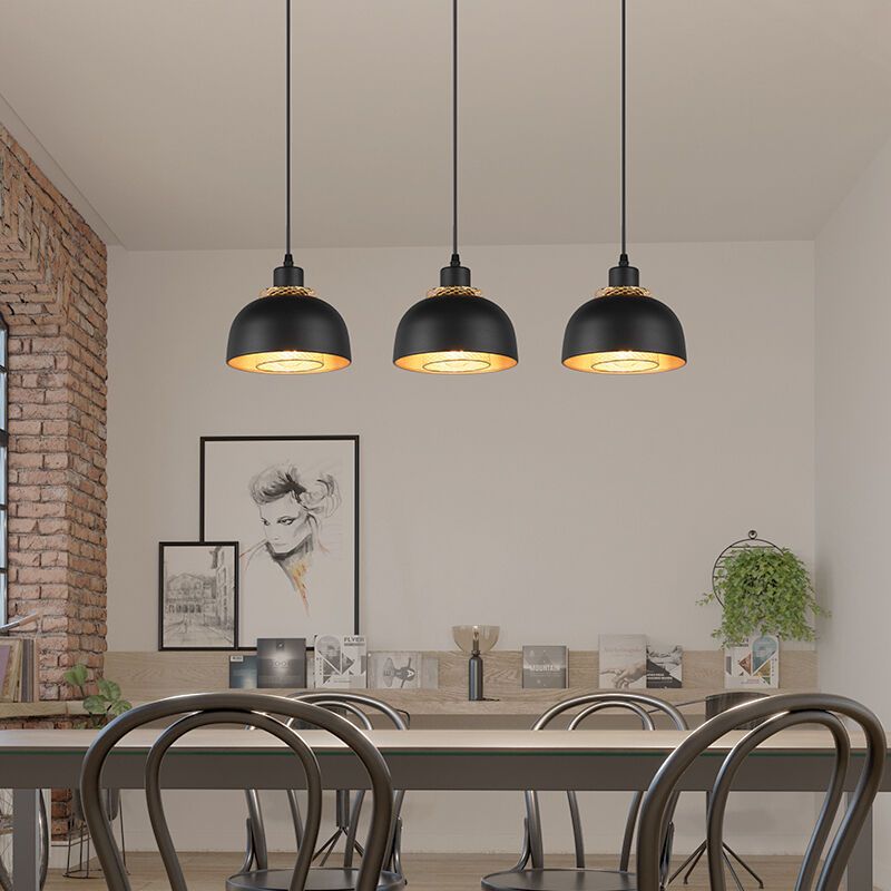 Czarna lampa wisząca industrialna, Sylvano Czarna lampa wisząca industrialna, Sylvano