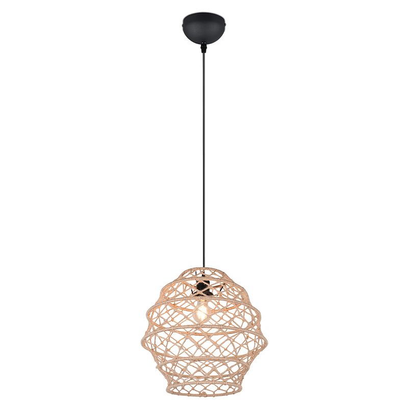 Brązowa lampa wisząca rustykalna, Liduina