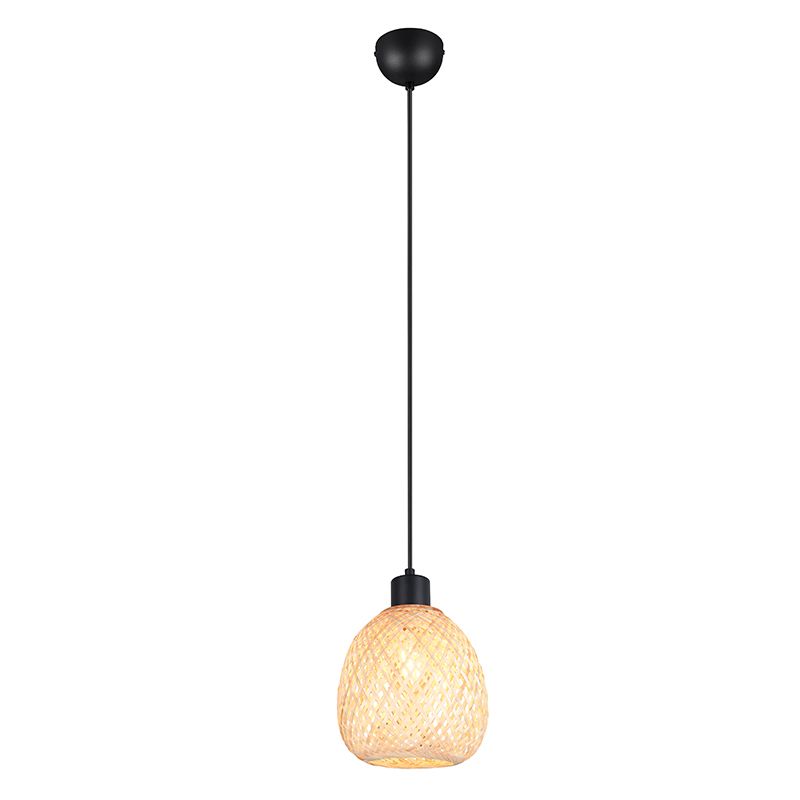 Bambusowa lampa wisząca brązowa, Piotr Bambusowa lampa wisząca brązowa, Piotr