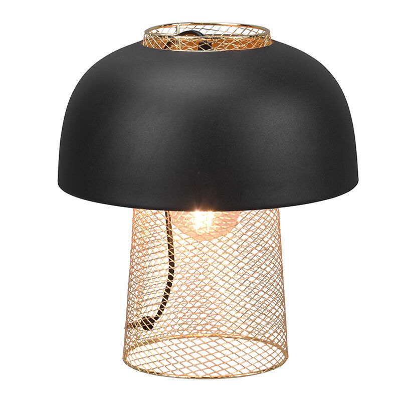 Czarna lampa stołowa industrialna, Sylvano, z przełącznik Czarna lampa stołowa industrialna, Sylvano, z przełącznik