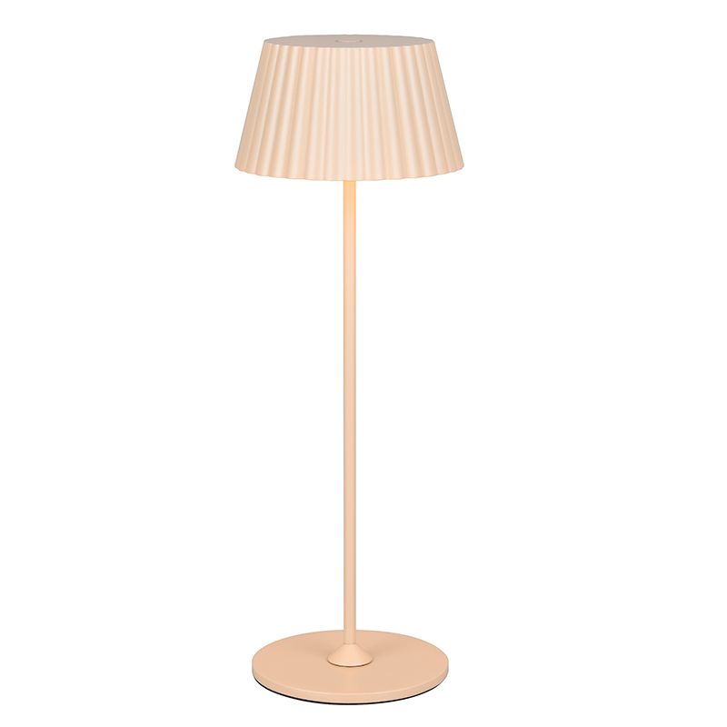Brązowa akumulatorowa lampa stołowa zewnętrzna nowoczesna, Reshma, 1,5W, 3000K LED, IP44, z dotykowy ściemniacz Brązowa akumulatorowa lampa stołowa zewnętrzna nowoczesna, Reshma, 1,5W, 3000K LED, IP44, z dotykowy ściemniacz