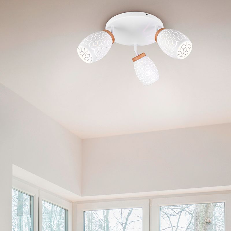 Biały spot sufitowy nowoczesny, Delana