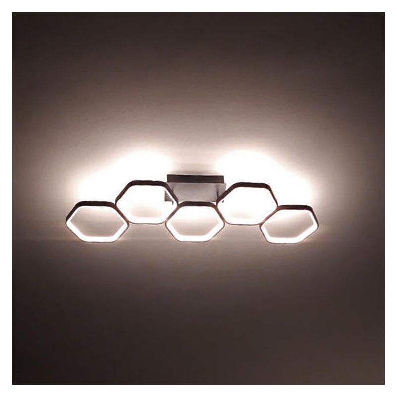 Antracytowy plafon sufitowy nowoczesny, Shaka, 24W, 3000K LED Antracytowy plafon sufitowy nowoczesny, Shaka, 24W, 3000K LED