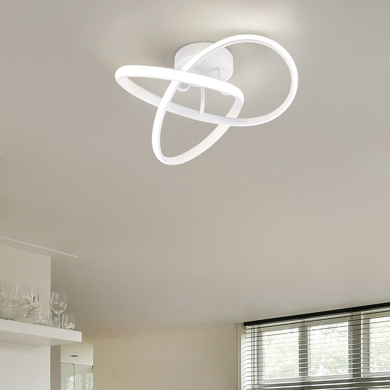 Biała lampa sufitowa design, Suat, 16W, 4000K LED