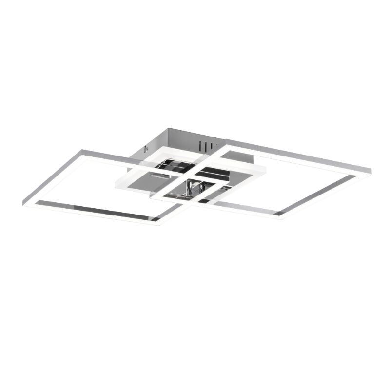 Chromowany plafon sufitowy nowoczesny, Semira, 25W, 4000K LED, ściemniana w 3 krokach Chromowany plafon sufitowy nowoczesny, Semira, 25W, 4000K LED, ściemniana w 3 krokach