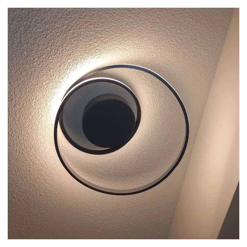 Ciemnoszary plafon sufitowy nowoczesny, Sassandra, 22W, 3000K LED, ściemniana w 3 krokach Ciemnoszary plafon sufitowy nowoczesny, Sassandra, 22W, 3000K LED, ściemniana w 3 krokach
