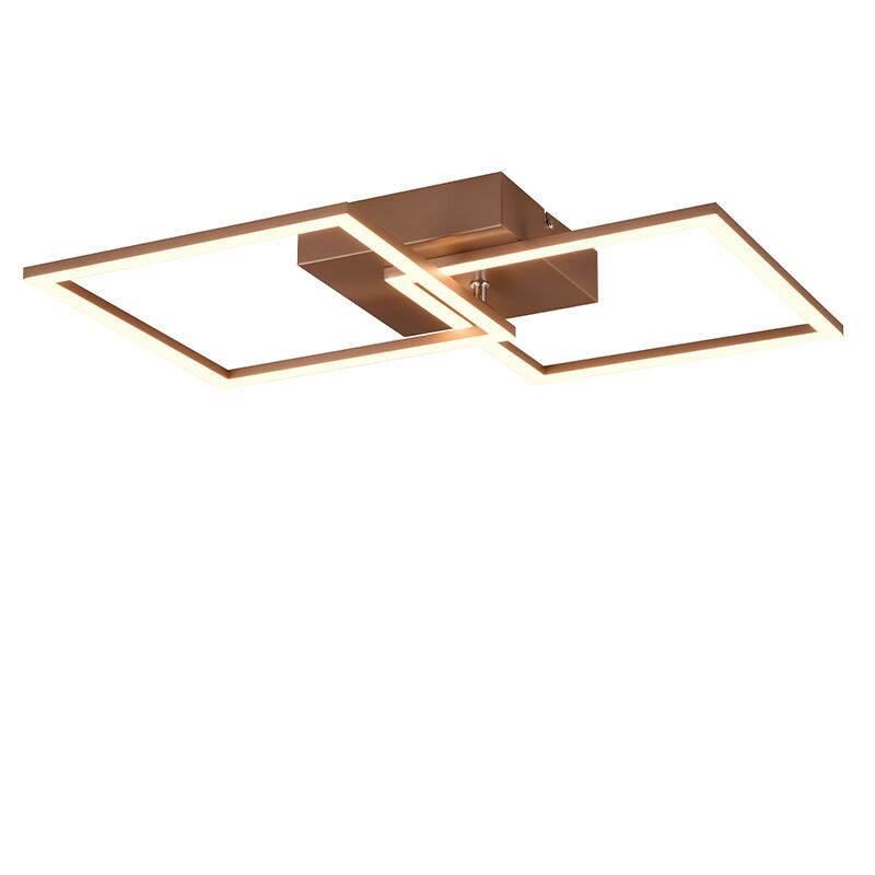 Brązowy plafon sufitowy nowoczesny, Margaux, 20W, 3000K LED