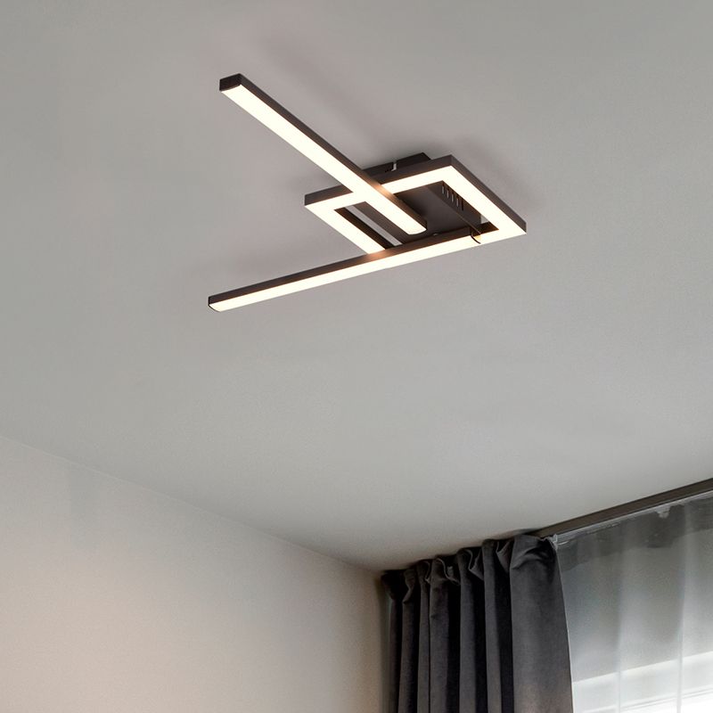 Czarna lampa sufitowa design, Mahad, 17W, 3000K LED Czarna lampa sufitowa design, Mahad, 17W, 3000K LED