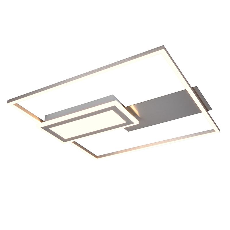 Niklowy plafon sufitowy design, Shun, 32W, regulowana ciepła do zimnej bieli LED Niklowy plafon sufitowy design, Shun, 32W, regulowana ciepła do zimnej bieli LED