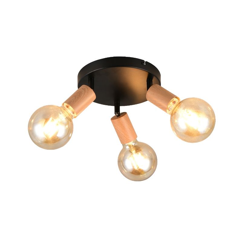 Brązowy spot sufitowy vintage, Rihab Brązowy spot sufitowy vintage, Rihab