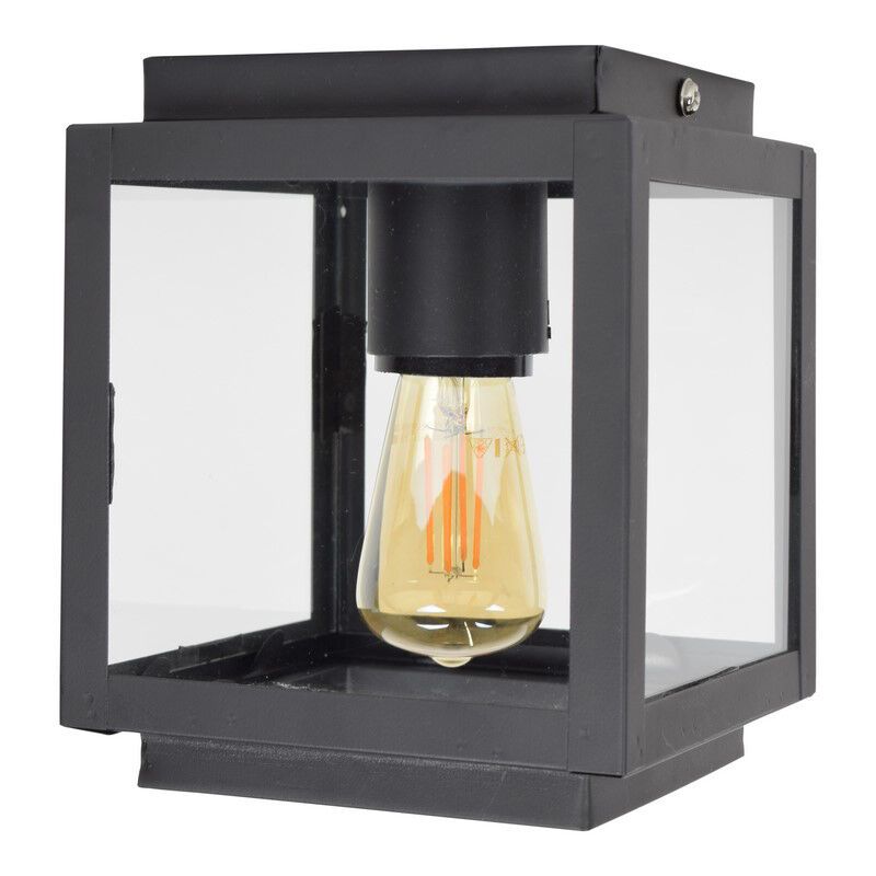 Industrialna lampa sufitowa czarna, Mendor Industrialna lampa sufitowa czarna, Mendor