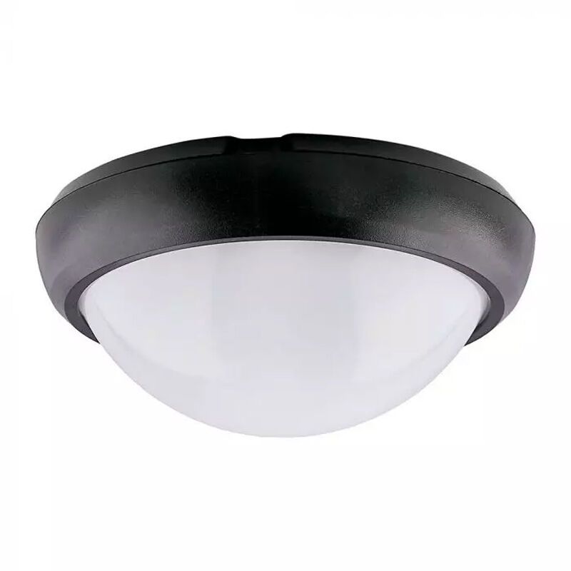 Plastikowy oświetlenie klatki schodowej czarny, Xenia, 8W, 6400K LED, IP54