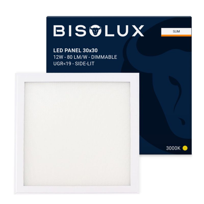 Bisolux Master panel LED 30x30 cm, 12W, 3000K