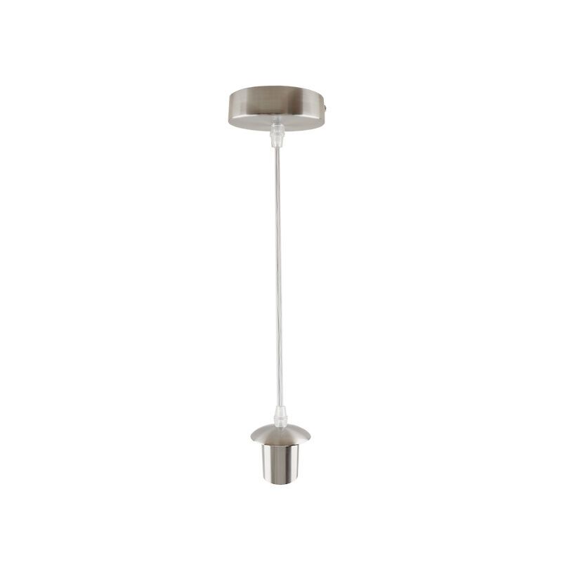 Nowoczesna lampa wisząca bez abażur chromowana, Rika Nowoczesna lampa wisząca bez abażur chromowana, Rika