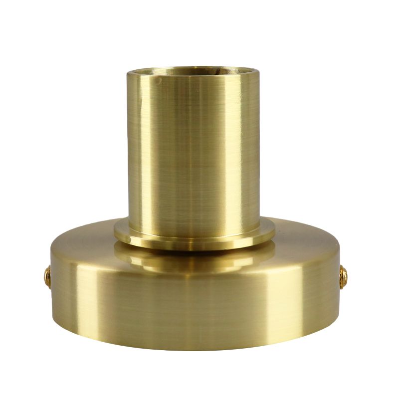 Aluminiowa lampa stołowa bez abażur złota, Rika, z przełącznik