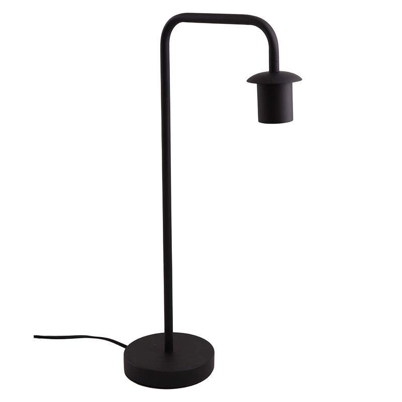 Aluminiowa lampa stołowa bez abażur czarna, Rika