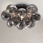 Metalowa lampa sufitowa szara, Cyril