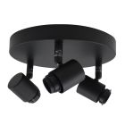 Aluminiowa rozeta do lamp czarna, Rika