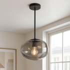 Design lampa wisząca szara, Evita