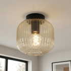 Retro lampa sufitowa bursztynowa, Charlois