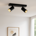 Nowoczesny spot sufitowy czarny, Nadi