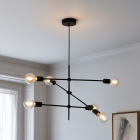 Nowoczesna lampa wisząca czarna, Nica