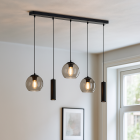 Nowoczesna lampa wisząca czarna, Gianni