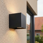 Nowoczesny kinkiet góra-dół czarny, Dion, 6W, dim to warm LED, IP65