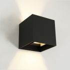 Nowoczesny kinkiet zewnętrzny z czujnikiem zmierzchu czarny, Dion, 6W, 2700K LED, IP54