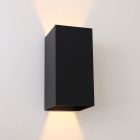 Nowoczesny kinkiet up down czarny, Dion, 6W, 2700K LED, IP54