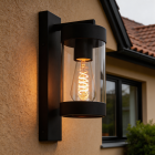 Nowoczesna lampa zewnętrzna czarna, Musa, IP44