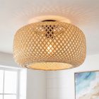 Bambusowa lampa sufitowa brązowa, Kiki