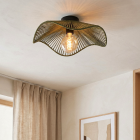 Japandi lampa sufitowa czarna, Annelot