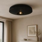 Japandi lampa sufitowa czarna, Sanny