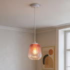 Design lampa wisząca różowa, Sue