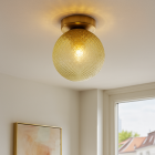 Retro lampa sufitowa zielona, Johnson