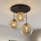Design lampa sufitowa bursztynowa, Dolf