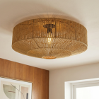 Rustykalna lampa sufitowa brązowa, Pippa