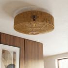 Rustykalna lampa sufitowa brązowa, Pippa