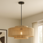 Rustykalna lampa wisząca brązowa, Selena