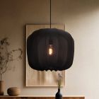 Nowoczesna lampa wisząca czarna, Deborah