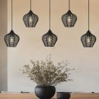 Industrialna lampa wisząca czarna, Pepita