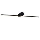 Nowoczesny oświetlenie lustra czarny, Haiko, 8W, 3000K LED, IP44