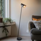 Nowoczesna lampa stojąca czarna, Taro, z przełącznik