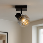 Retro spot sufitowy szary, Paris