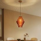 Retro lampa wisząca brązowa, Paris
