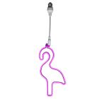 Plastikowa girlanda żarówka różowa, Flamingo, IP44